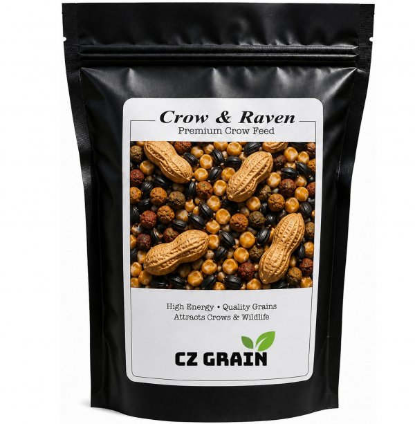 Crow Raven Feed Mix | Whole Peanuts Sunflower Cracked Corn Cat Food | 12 oz
