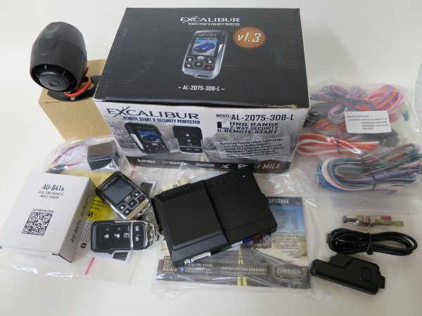 Excalibur AL20753DBL 1 Mile Color 2 Way Security & Remote Start Alarm Combo