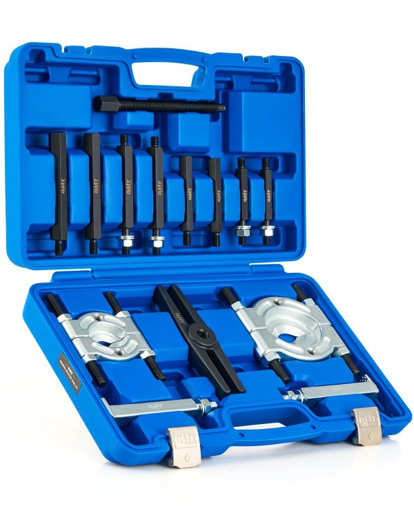 Orion Motor Tech Bearing Puller Set, 5 Ton Capacity Bearing Separator, Pinion Wheel Bearing Removal Kit with 2" and 3" Jaws, Wheel Hub Axle Puller Set, Heavy Duty Bearing Splitter Tool Kit