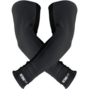 1 Pair Nxtrnd Compression Arm Sleeves for Men, Breathable Football, Basketball, Baseball Accessory, Adult & Kids (Medium, Black)