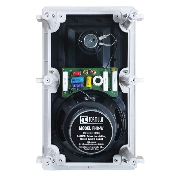 BIC AMERICA BICFH8W Formula Series FH-8W 8-Inch 175-Watt 2-Way In-Wall Speakers
