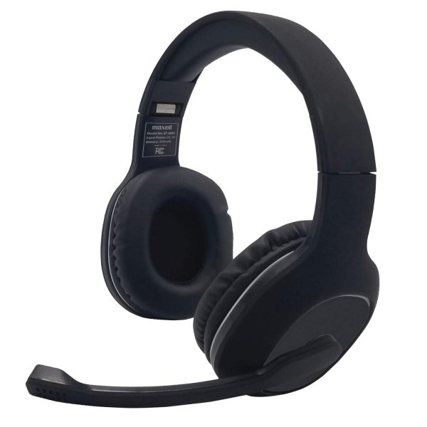 Maxell 199342 Bluetooth Headphones w/Boom Microphone