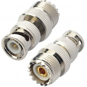 Boobrie 2pcs BNC UHF RF Coaxial Coax Adapter SO239 UHF Female to BNC Male Connector Low Loss Ham Radio Coax Adapter for RF Antennas/Wireless LAN Devices/Coaxial Cable/Wi-Fi Radios