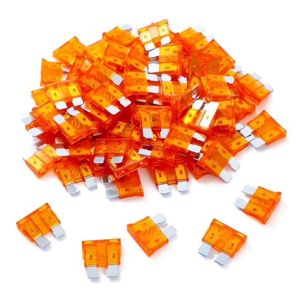 100 Pack Auto Fuses 5 AMP ATC/ATO Standard Regular Fuse Blade 5A Car Truck Boat Marine RV
