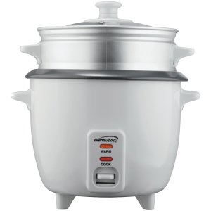 Brentwood Appliances TS-180S Rice Cooker w/Steamer (8 Cups, 500W)