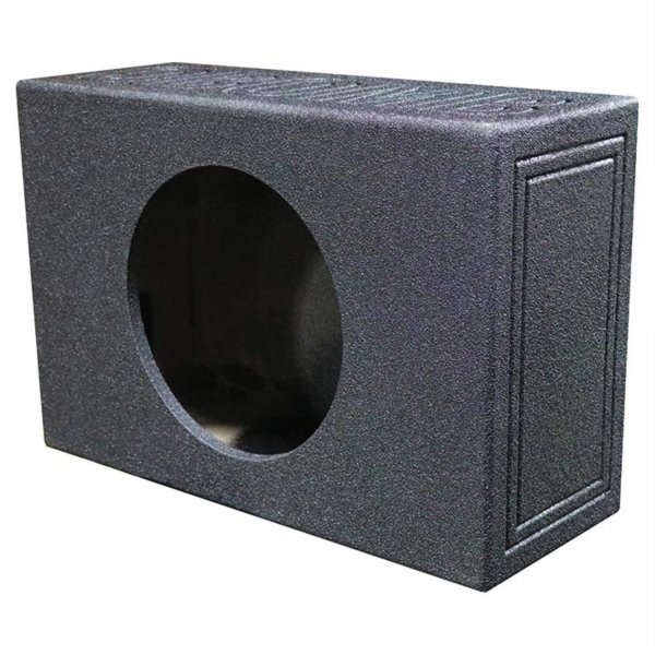 QPower Single 12" Universal Vented Truck Box Finished w/Bed Liner QBSHALLOW112V