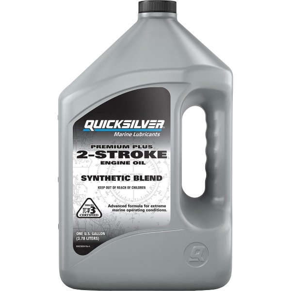 Quicksilver 2-Stroke Premium Plus Synthetic Blend Marine Engine Oil, 1 Gallon