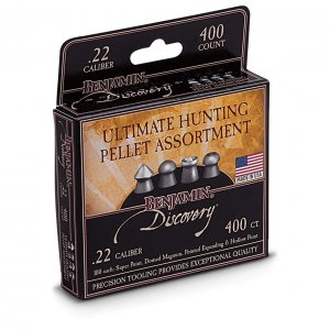 Benjamin 22BHPA Hunting Pellet .22Cal 14.3gr 400ct Incl. Domed Hollow Point