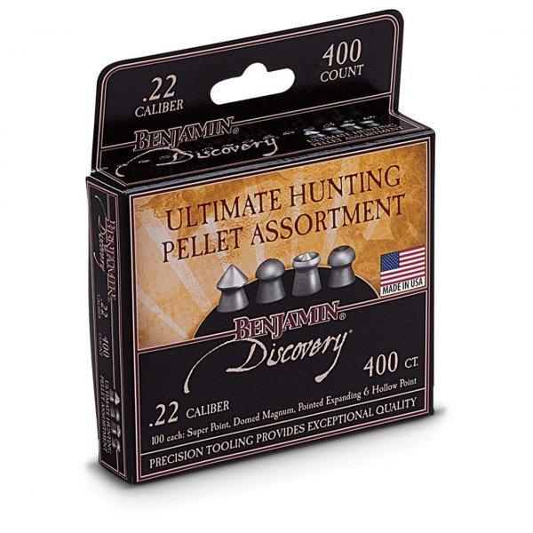 Benjamin 22BHPA Hunting Pellet .22Cal 14.3gr 400ct Incl. Domed Hollow Point