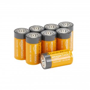 Amazon Basics C Cell Alkaline Long-Lasting All-Purpose Batteries, 1.5 Volt, 5-Year Shelf Life, 8-Pack