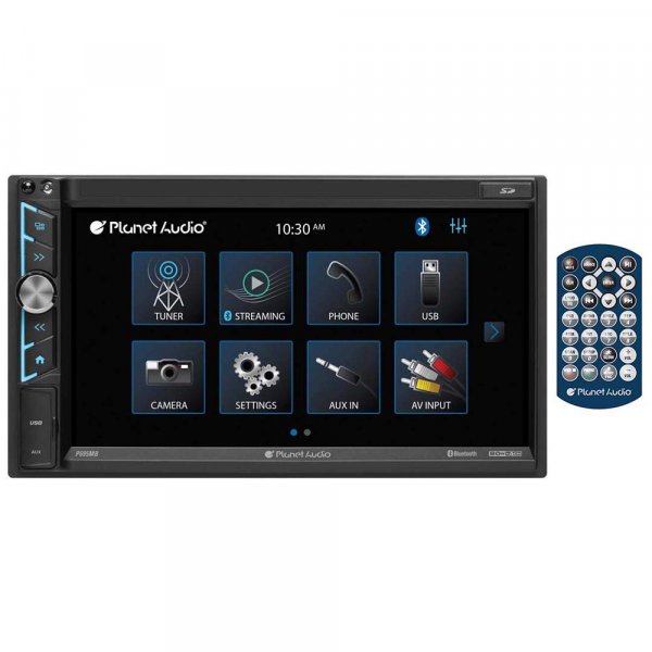 Planet Audio P695MBRC 6.95" 2DIN Fixed Touchscreen Receiver w/Back-up Camera