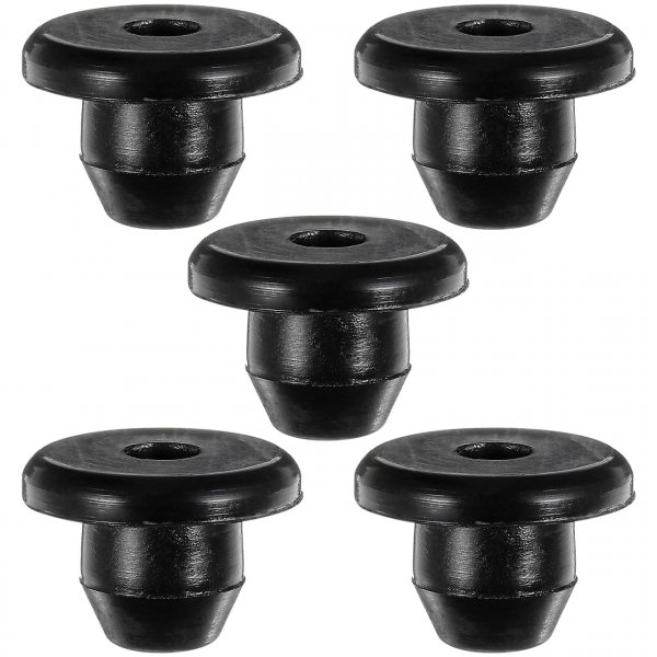 5Pcs Hydraulic Jack Oil Plugs Floor Jack Repair Plug Bottle Oil Filler Plug Flat-Head Floor Replacement Accessories Horizontal Bung Reservoir Rubber Filler Reservoir Plugs
