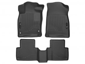 Husky 98461 Front/2nd Seat Floor Liners For 2016-2020 Civic Coupe/Civic Sedan