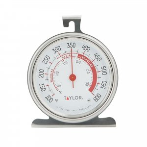 Taylor Precision Products Large Dial Thermometer, Silver