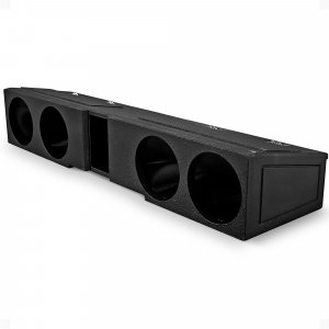QPOWER QBGMCFF07408 4 HOLE 8" PORTED WOOFER BOX FOR 2007-2020 GM CREW CAB
