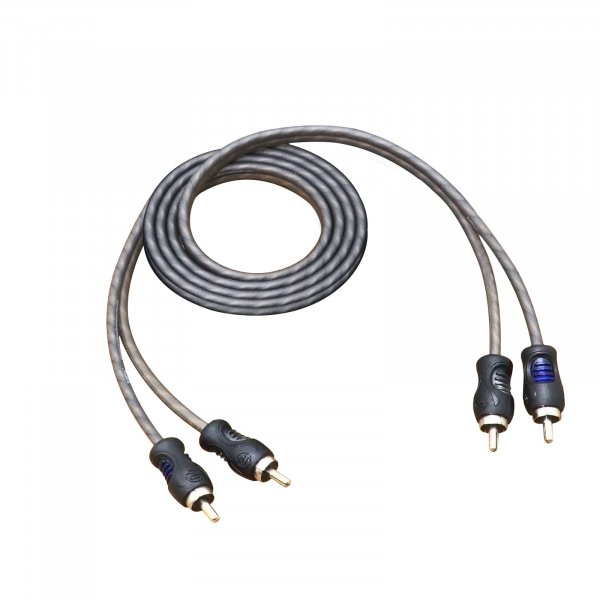 RECOIL RCI23 100% Oxygen Free Copper 3ft 2-Channel RCA Audio Cable, Twisted Pair with Noise Reduction