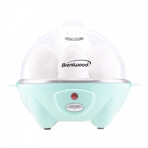 Brentwood Appliances TS-1045BL Electric Egg Cooker w/Auto Shutoff (Blue)