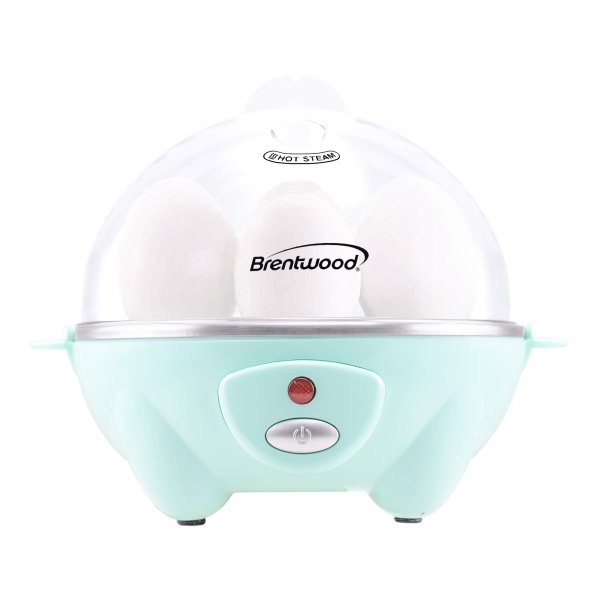 Brentwood Appliances TS-1045BL Electric Egg Cooker w/Auto Shutoff (Blue)