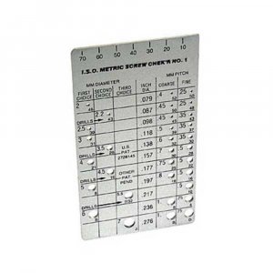 Metric Screw Checker (2mm to 7mm) - Made in USA