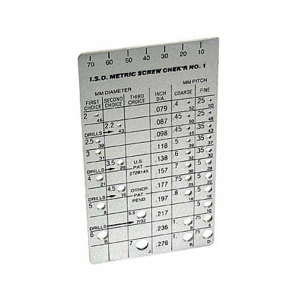 Metric Screw Checker (2mm to 7mm) - Made in USA