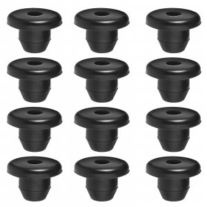 12 Pack Rubber Jack Oil Plug, Hydraulic Jack Oil Plug Flat-Head Rubber Hydraulic Filler Bung for Oil Reservoir Hole Black Jack Plugs Rubber for Oil Reservoir Filler Hole Jack Accessories