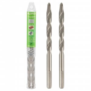HLOFIZI 7/16" x 6" Masonry Drill Bits 7/16 inch Concrete Hammer Drill Bits Carbide Tipped, for Cement, Brick, Stone, 2 Pack