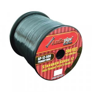 Audiopipe AP12500BK 12 Gauge 500Ft Primary Wire Black