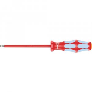 Wera 05022730001 3160 I VDE INSULATED SCREWDRIVER FOR SLOTTED SCREWS STAINLESS 0.6 X 3.5 X 100 MM