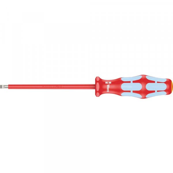 Wera 05022730001 3160 I VDE INSULATED SCREWDRIVER FOR SLOTTED SCREWS STAINLESS 0.6 X 3.5 X 100 MM