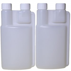 FAQQI 2 Pack Standard Squeeze Shot Bottle with 16oz Measuring Bottle and 1oz Flask Built-in | Plastic Flask with Shot Glasses built in and Flask Tumbler Shot Holder for Liquor, Travel, Outdoor