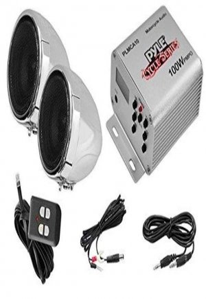 Pyle PLMCA10 Motorcyle Audio Speaker Package