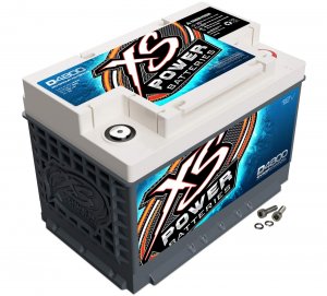 XS Power D4800 3000 Amp AGM Battery with M6 Terminal Hardware - Group 48 12 Volt 72Ah 950CA Deep Cycle AGM Powercell for Car Audio Systems and Performance Cars