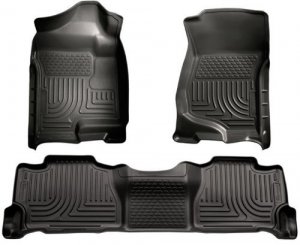 Husky 98261 Front/2nd Seat Floor Liners For 07-14 Suburban 1500/Yukon Xl1500