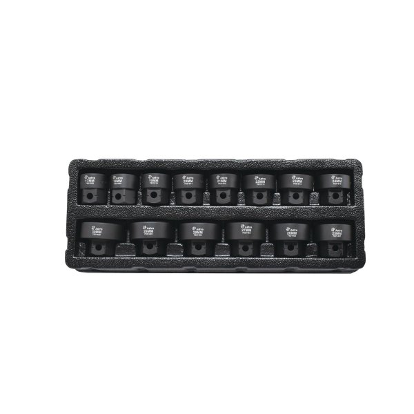Astro Tools 78214 14pc 1/2" Drive 17-30mm Low Profile Nano Impact Socket Set - No Skips