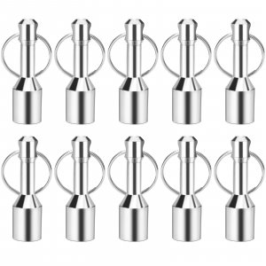 TRYMAG 10 Pack Magnet Key Chain Gold Testing Kit, Silver