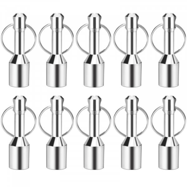TRYMAG 10 Pack Magnet Key Chain Gold Testing Kit, Silver