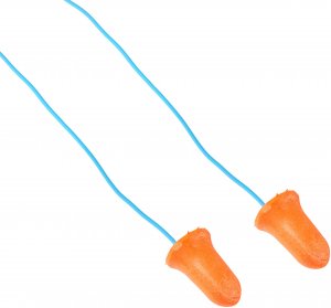 Howard Leight R33333 Corded Pre-Shaped Disposable Foam Ear Plugs (50 pairs)