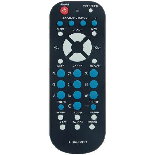 RCA RCR503BE 3-Device Palm-Sized Universal Remote