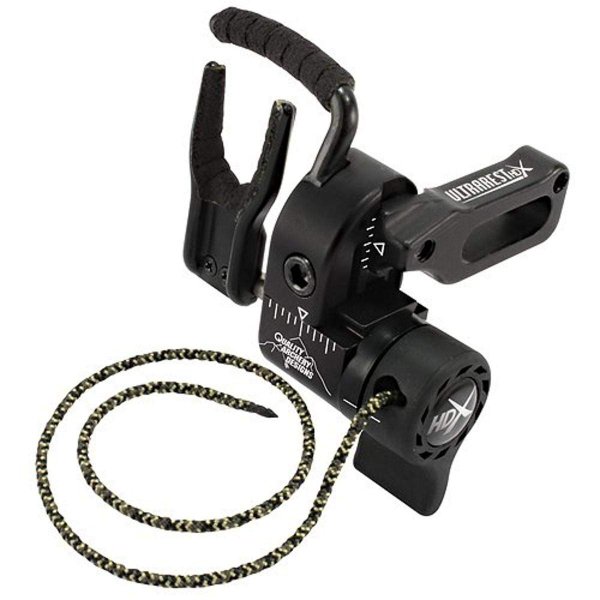 Quality Archery Designs Quality Archery Products UHXBK-R Right Hand HDX Arrow Rest, Black