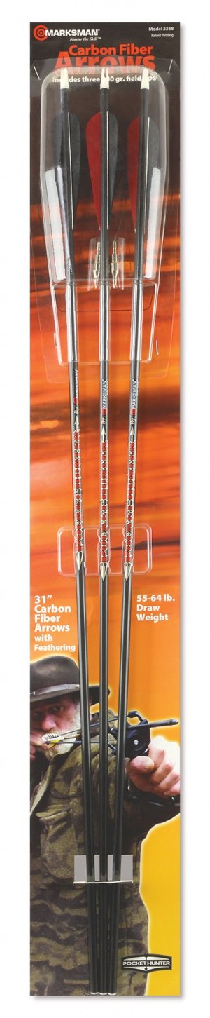 Beeman 3368 31" Carbon Arrow Kit (3 Arrows in Pkg.)