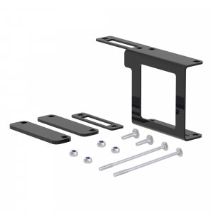 CURT 58001 Easy-Mount Vehicle Trailer Wiring Connector Mounting Bracket for 2-Inch Receiver, 4 or 5-Way Flat