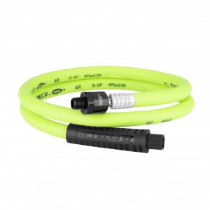 Flexzilla HFZ3804YW2B Whip Hose W/ Ball Swivel 3/8In X 4Ft