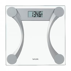 Taylor Precision Prod. 76024192 400lb Glass & Metallic Bathroom Scale