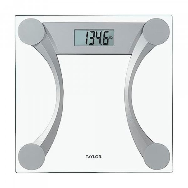 Taylor Precision Prod. 76024192 400lb Glass & Metallic Bathroom Scale