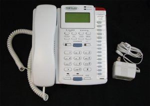 Cortelco 2220FROST 222021-TP2-27E Colleague 2-line En Frost