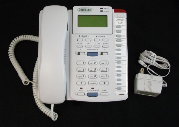 Cortelco 2220FROST 222021-TP2-27E Colleague 2-line En Frost