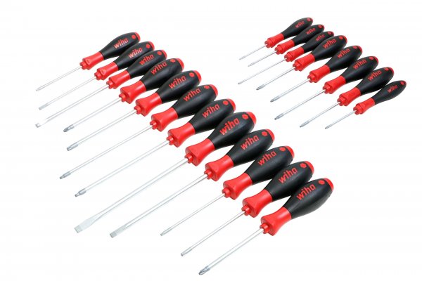 Wiha 30299 SoftFinish Cushion Grip Screwdriver Set - 20 Piece Set