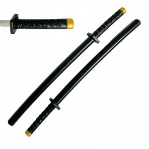Set of Two 26 1/2 Inch Japan Samurai Pu Foam Blade Anime Sword Ninja Katana, Play, Fencing, Fun, Birthday, Halloween