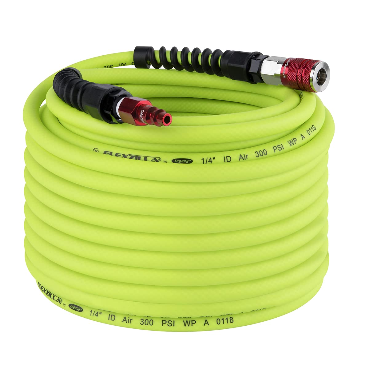Flexzilla HFZP14100YW2D Pro Air Hose With Colorconnex Coupler & Plug Type D
