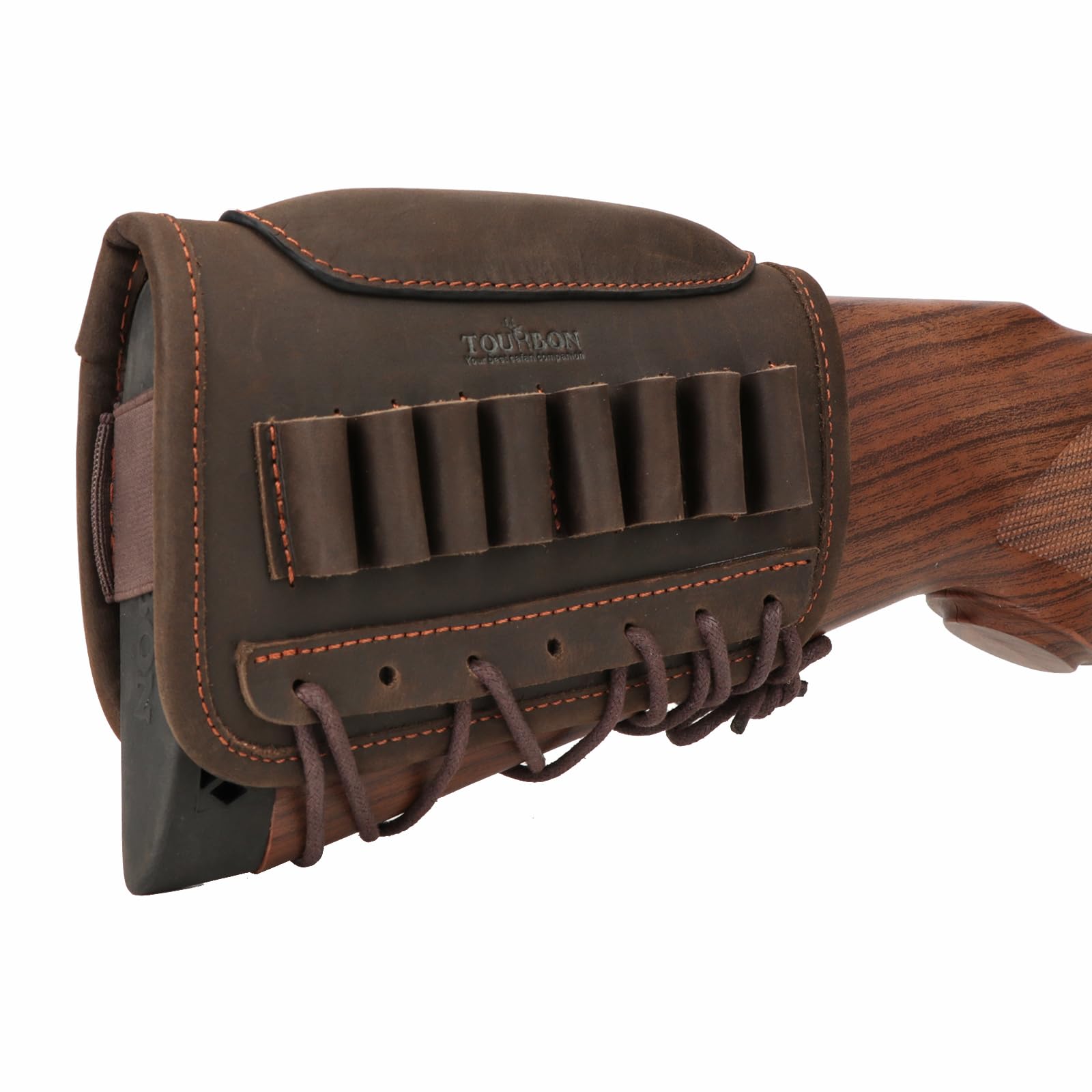 TOURBON Hunting Rifle Cheek Riser Adjustable Lace-up Buttstock Ammo Holder